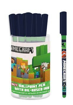 Ручка кулькова Yes Minecraft 0,7 мм синя (412173) 412173 фото