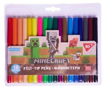 Фломастери Yes Minecraft 18 кольорів (650569) 650569 фото