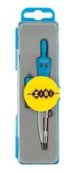 Циркуль ZiBi BASIS в пластиковому пеналі + запасний грифель, блакитний (ZB.5302BS-14) ZB.5302BS-14 фото