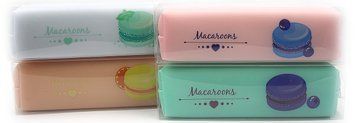 Пенал силіконовий 1 відділення "Macaroons" 20*8*3,5 см, PVC, mix P802-3  фото