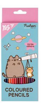 Олівці кольорові YES Pusheen. Cheek 12/24 кольорів (290745) 290745 фото