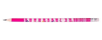 Олівець графітовий Zibi FLOWERS HB, з гумкою, туба 100 шт. (ZB.2300) ZB.2300 фото