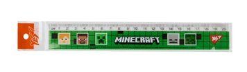 Лінійка Yes Minecraft 20 см зелена (370685) 370685 фото