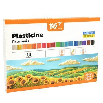 Пластилін Yes Orange Line 18 кольорів 360 г (540691) 540691 фото