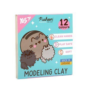 Пластилін YES Pusheen 12 кольорів 240 г (540669) 540669 фото