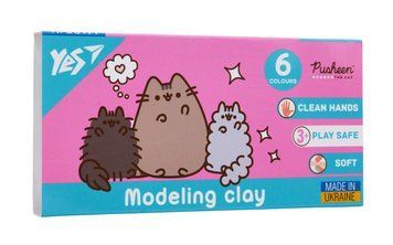 Пластилін Yes Pusheen 6 кольорів 120 г (540651) 540651 фото