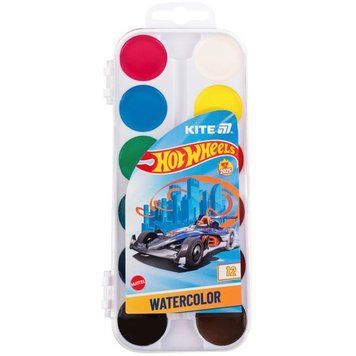 Фарби акварельні Kite Hot Wheels 12 кольорів (HW25-061) HW25-061 фото