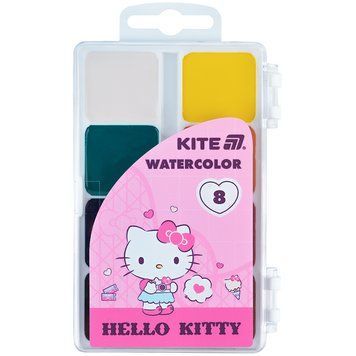Фарби акварельні Kite Hello Kitty 8 кольорів (HK25-065) HK25-065 фото