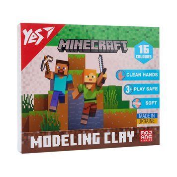 Пластилін YES Minecraft 16 кольорів 320 г (540674) 540674 фото