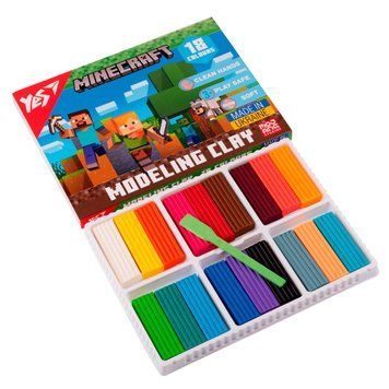 Пластилін YES Minecraft 18 кольорів 360 г (540678) 540678 фото
