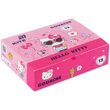 Гуаш Kite Hello Kitty 12 кольорів 20 мл (HK26-063) HK26-063 фото