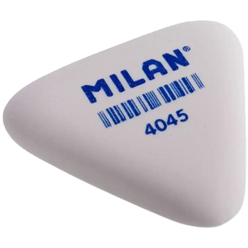 Гумка трикутна біла "TM MILAN" 3,9*3,4*0,9см, карт. уп.45шт/уп (CMM4045) CMM4045  фото