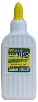 Клей ПВА 4OFFICE 100 мл супер-ковпачок 104 штук в ящику (4-355) 4-355 фото