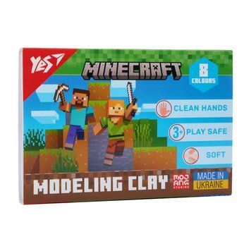 Пластилін Yes, 8 кол., 160г "Minecraft" (540656) 540656 фото