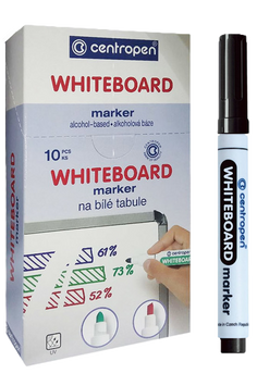 Маркер для дошки Centropen Whiteboard 2,5 мм чорний (8559/01) 8559/01 фото