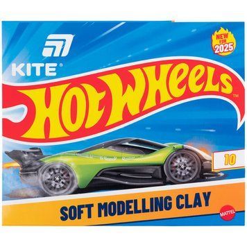 Пластилін Hot Wheels 10 кольорів 200 г (HW25-084) HW25-084 фото