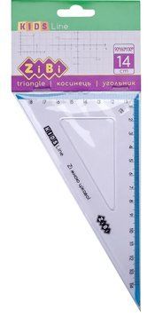 Косинець 140мм, 90&deg;/60&deg; з блакитною смужкою, блістер, KIDS Line (ZB.5622-14) ZB.5622-14 фото