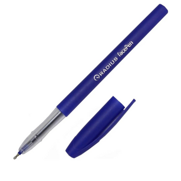 Ручка кулькова RADIUS Face pen синя 50 шт (00603) 603 фото