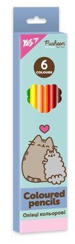 Олівці кольорові Yes Pusheen 6 кольорів (290759) 290759 фото