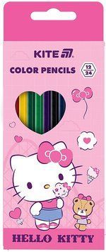 Олівці кольорові Kite Hello Kitty 12 шт двосторонні (HK25-054-1) HK25-054-1 фото