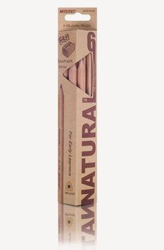 Олівці графітові 6шт.НВ трикутні/кедр Jumbo з чинкою,Natural - Cedarlite (6050-6CB) 6050-6CB фото