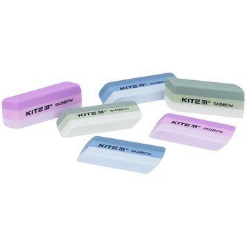 Гумка кольорова Kite Rainbow асорті (K25-103) K25-103 фото