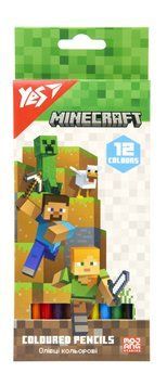 Олівці кольорові Yes Minecraft 12 кольорів (290760) 290760 фото