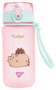 Пляшка для води Yes Pusheen 500 мл рожева софт тач (708321) 708321 фото