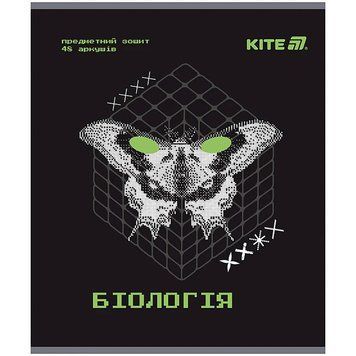 Зошит предметний Kite Techno 48 аркушів клітинка біологія (K25-240-7) K25-240-7 фото