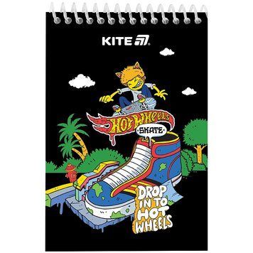 Блокнот Kite Hot Wheels А6 48 аркушів нелінований верхня спіраль (HW25-196-2) HW25-196-2 фото