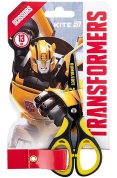 Ножиці дитячі Kite Transformers 13 см з гумовими вставками і малюнком на лезі (TF25-148) TF25-148 фото