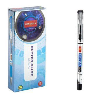 Ручка кулькова Unimax Butterglide чорна (UX-122-01) UX-122-01 фото