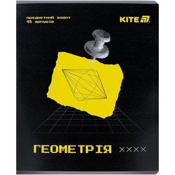 Зошит предметний Kite Techno 48 аркушів клітинка геометрія (K25-240-1) K25-240-1 фото