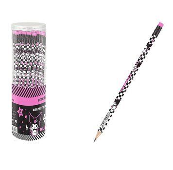 Олівець графітний Kite Kuromi з гумкою (HK25-056-2) HK25-056-2 фото