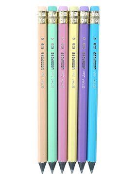 Олівець графітний CLASS PASTEL HB з гумкою трикутний (145C) 145C фото