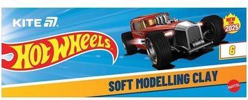 Пластилін Hot Wheels 6 кольорів 120 г (HW25-081) HW25-081 фото