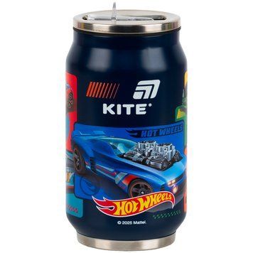 Термочашка з трубочкою Kite Hot Wheels 350 мл (HW25-1263) HW25-1263 фото