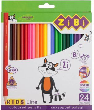 Олівці кольорові 24 кольорів, KIDS LINE (ZB.2416) ZB.2416 фото