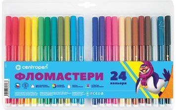 Фломастери Centropen 24 кольорів (7550/24) 7550/24 фото