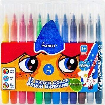 Фломастери MARCO Super Washable 12 кольорів (1633-12) 1633-12 фото