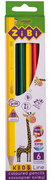 Кольорові олівці, 6 кольорів, KIDS LINE (ZB.2413) ZB.2413 фото