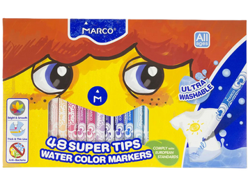 Фломастери MARCO Super Washable 48 кольорів (1630-48) 1630-48 фото