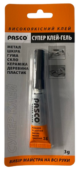 Супер-клей Pasco 3 мл гель (С-007-2) С-007-2 фото