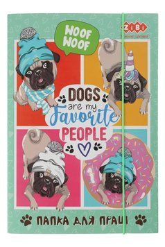 Папка для праці ZiBi LOVELY DOG, картонна, на гумках А4+ (300х212х28мм), KIDS Line (ZB.14931) ZB.14931 фото
