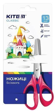 Ножиці дитячі Kite Classic 13 см рожеві (K-122-1) K-122-1 фото